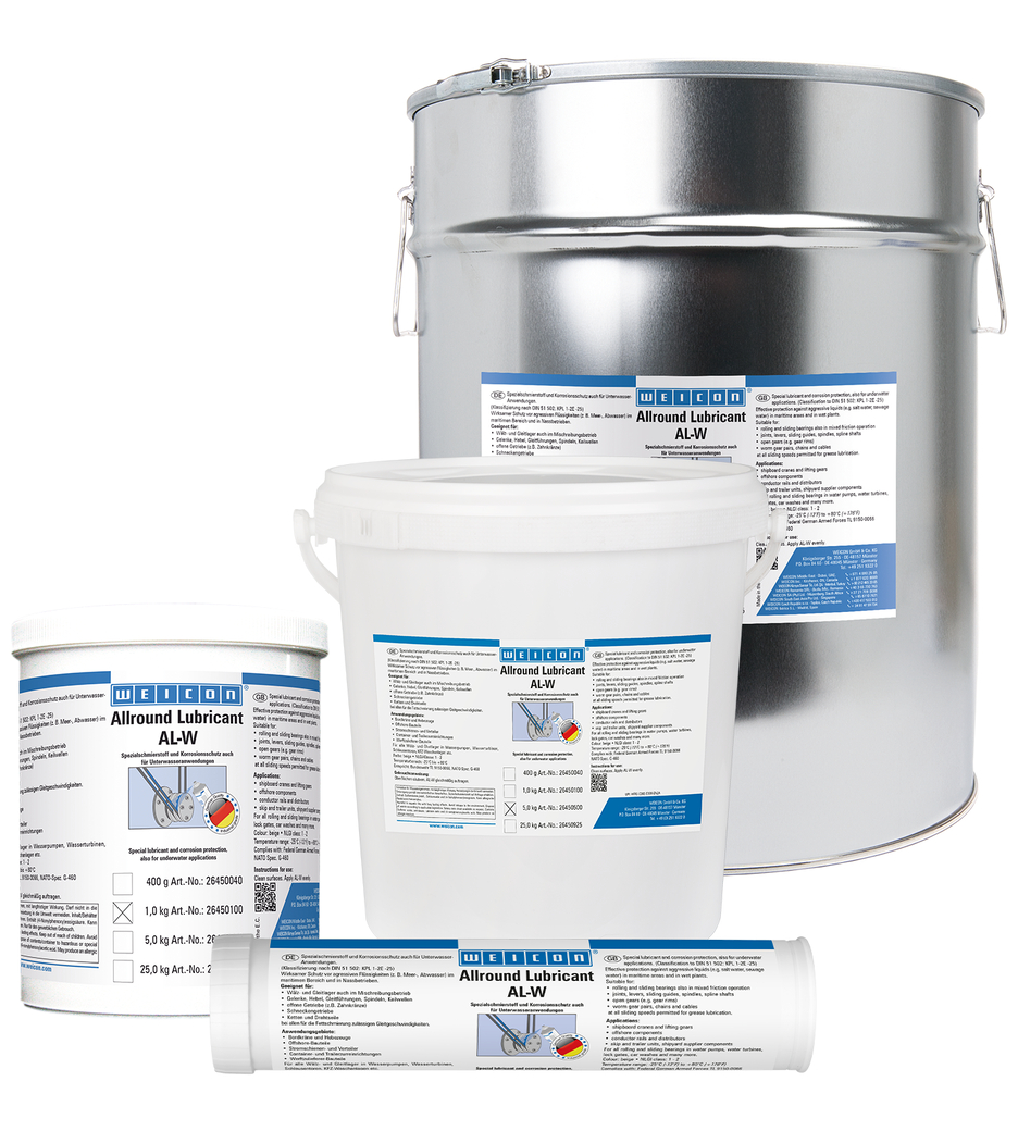 AL-W High-Performance Grease | Special lubricant also for underwater applications